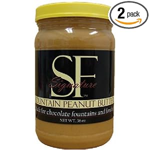 SF Signature Fondue Chocolate, Peanut Butter, 36-Ounce Plastic Jar (Pack of 2) by SF Signature