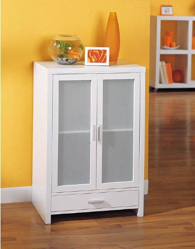 Organize It All Double Door Cabinet in White