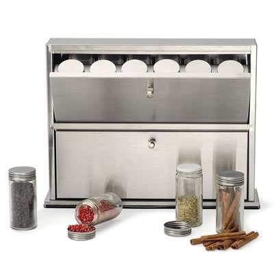 2 Tier Chrome Spice Cabinet by RSVP