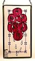 Charles Rennie Mackintosh Roses and Dewdrops Panel in Stained Glass