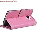 Galaxy s7 edge Case, Arae [Wrist Strap] Flip Folio [Kickstand Feature] PU leather wallet case with ID&Credit Card Pockets For Samsung Galaxy S7 edge (babypink)