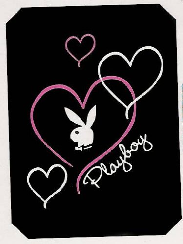 Childrens Toyshop  Küche & Haushalt : Playboy Fleece Decke Sweatheart schwarz 150/200 cm