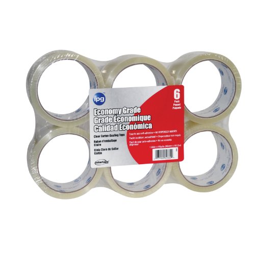 Intertape 89263 Carton Sealing Tape 1.9-Inches x 55 Yards, 1.7-Mil, 6-Pack, Clear
