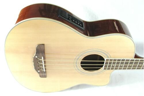 neuer MPM Akustik Bass mit Pick-Up. 4-Band-EQ. natur