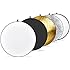 Neewer 43-inch / 110cm 5-in-1 Collapsible Multi-Disc Light Reflector with Bag - Translucent, Silver, Gold, White and Black
