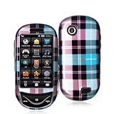 Blue Checkered Design Crystal Hard Skin Case Cover for Samsung Sunburst A69 ....