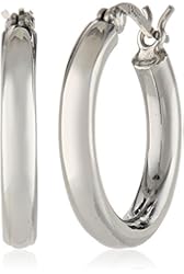 Sterling Silver 3mm Round Tube Hoop Earrings