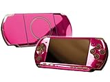 PlayStation Portable 3000 (PSP-3000) Skin - NEW - PINK CHROME MIRROR system ....