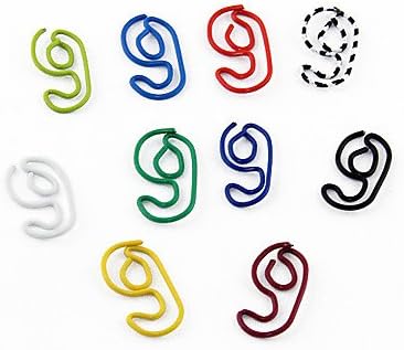 "9" Shape Metal Paper Clips (10PCS Random Color)
