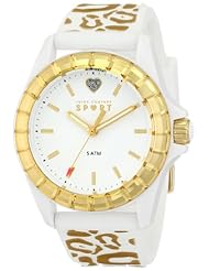 Juicy Couture Womens 1901136 Juicy Sport Analog Display Quartz White Watch