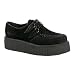 2 Inch Mens Sizing Platform Basic Veggie Suede Creeper Shoe Punk Goth Rockabilly Blue...