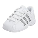 adidas Infant/Toddler Superstar 2G Ultra 1 Basketball, White/Silver/Aluminum, 9 M