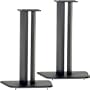 Black Satin Wood Speaker Stands