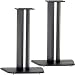 Black Satin Wood Speaker Stands
