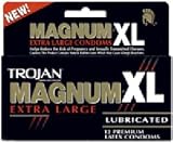 Trojan Condoms Magnum Extra Large Lubricated 12 pack