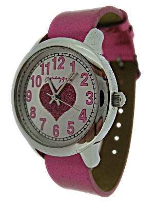 Pineapple Dance Studio Pink Heart Ladies Watch - 3936/94