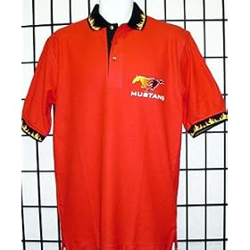 Ford Mustang Flaming Collar Sports Shirt