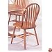 Set of 4 Oak Finish Arrow Back Windsor Country Style Dining Chairs