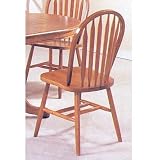 Set of 4 Oak Finish Arrow Back Windsor Country Style Dining Chairs ~ Acme Furniture