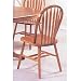 Set of 4 Oak Finish Arrow Back Windsor Country Style Dining Chairs