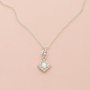 Austrian Crystal Necklace with AB Swarovski Crystal