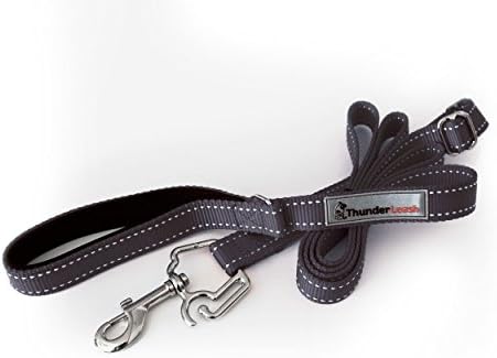 ThunderLeash No-Pull Dog Leash (Large (Over 25 lbs), Black)