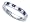0.90 cttw Karina B(tm) Genuine Sapphire Band Size 4 LIFETIME WARRANTY