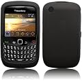 BLACKBERRY 8520 CURVE BLACK SKIN CASE BY CELLAPOD MOBILE PHONE CASES