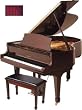 5'7 Parlor Grand Piano (Brown Sapeli Mahogany)