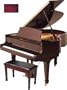 5'7" Period Grand Piano (Brown Sapeli Mahogany)