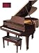 5'7 Parlor Grand Piano (Brown Sapeli Mahogany)