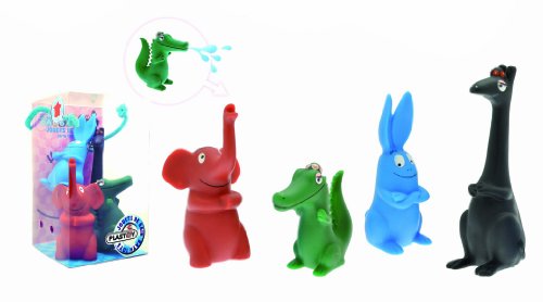 Plastoy - 80505 - Jouet de bain - Set N° 5 de Barbapapa Les Animaux - 4 Pièces
