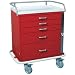 Harloff Classic Line 5-drawer Short Emergency Cart Standard Package