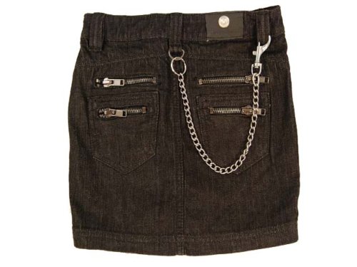 Buy Antik Denim Zipper Mini Skirt