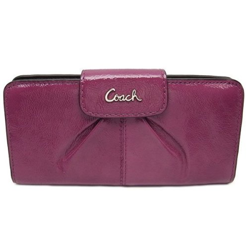 COACH ASHLEY DARK PLUM LEATHER SLIM ENVELOPE WALLET 46309 SV RV COACH ASHLEY DARK PLUM LEATHER SLIM ENVELOPE WALLET 46309 SV RV