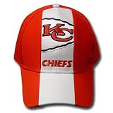NFL KANSAS CITY CHIEFS COTTON VELCRO WHITE RED HAT CAP