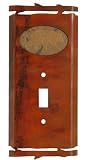 Bear Slate Fusion Single Switch Plate