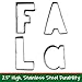 Celebrational SALE Christmas Cookie Cutters: Sing Fa La La in Cookies! Holiday Letter Set Shapes: F, A, L, A. Heavy Duty Stainless Steel, 4 Piece