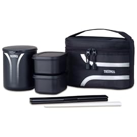THERMOS 保温弁当箱 1合 ブラック DBP-500 BK