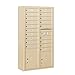 Salsbury Industries 3815D-19SFP Front Loading/Double Column Surface Mounted Horizontal 4C Mailbox, Sandstone