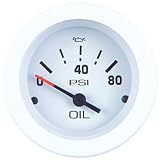 Sierra International 67180P Sportsman 0-80 PSI Marine Oil Pressure Gauge