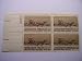 US Postage Stamps, 1968, Cherokee Strip, S# 1360, Plate Block of 4 6 Cent Stamps