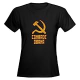 Anti-Obama Commie Comrade Women's Dark T-Shirt