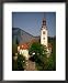 17th Century Church, Bled Island, Bled Island, Gorenjska, Slovenia Lonely Planet Collection Framed Art Poster Print by Jon Davison, 18x22