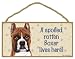 Boxer (posted ear up)- A spoiled 
