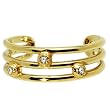 Solid 14K Yellow Gold .03 Carat Genuine Diamond Adjustable Toe Ring