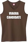 VIAGRA CANDIDATE on Womens Sleeveless V-Neck T-Shirt (in 8 colors)