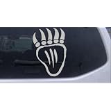 6in X 4.1in Silver -- Tribal Indian Bear Claw Western Car Window Wall Laptop Decal... by Rad Dezigns