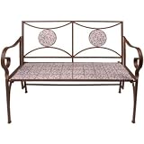 Fallen Fruits Blue & White Ceramic Bench