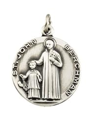 CleverEves 14K Yellow Gold 18.00 mm St John Berchman Medal